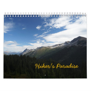 Calendário do paraíso do caminhante