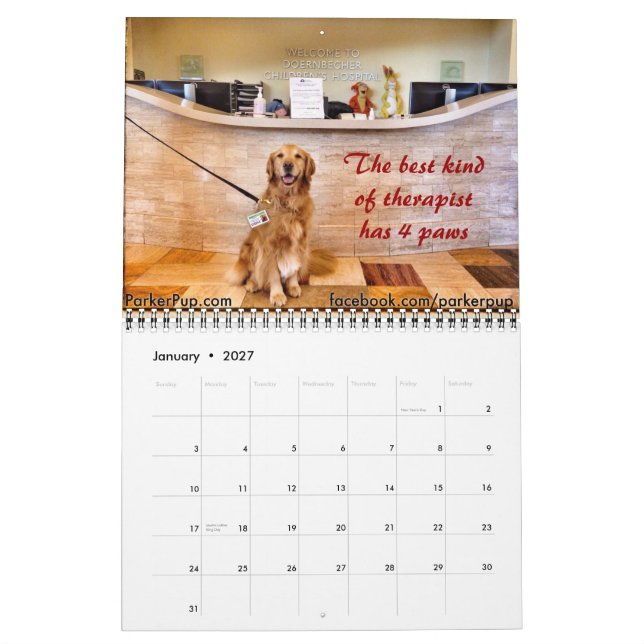 Calendário do ParkerPup e Reser 2015 (Jan 2027)