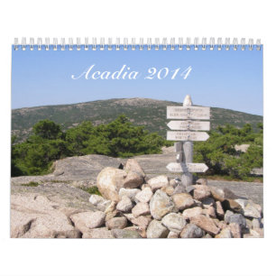 Calendário do parque nacional 2014 do Acadia