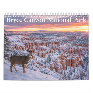 Calendário do Parque Nacional Bryce Canyon 