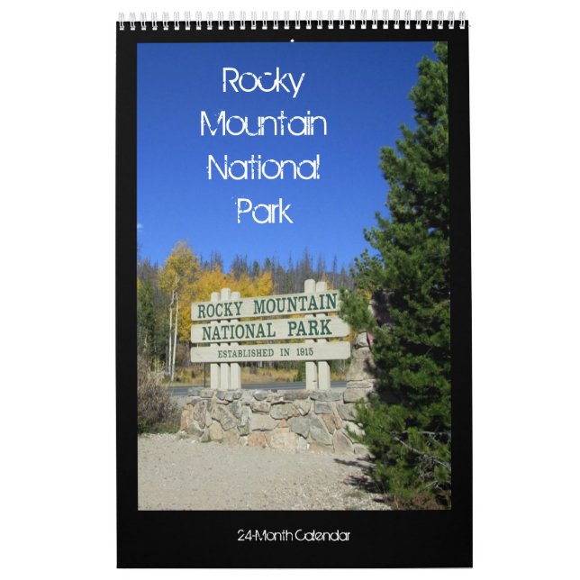 Calendário do Parque Nacional das Montanhas Rochos (Capa)
