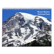 Calendário do parque nacional de Monte Rainier