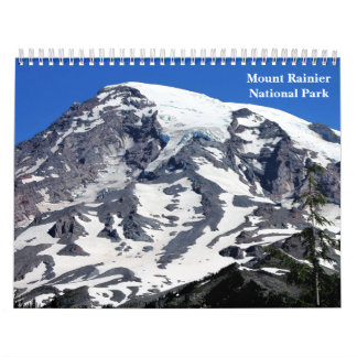 Calendário do parque nacional de Monte Rainier