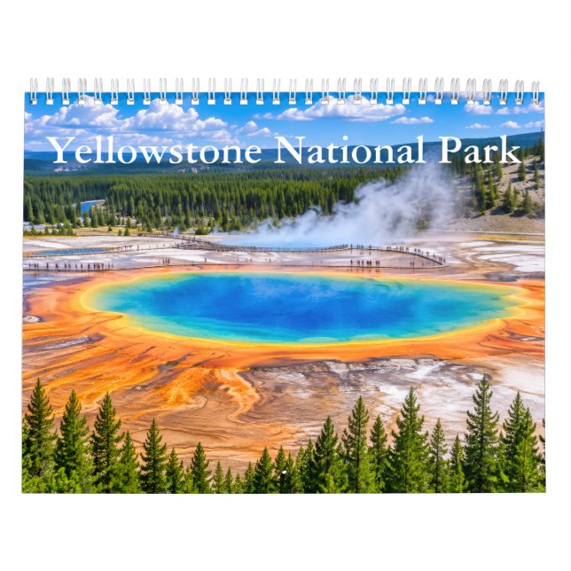 Calendário do Parque Nacional de Yellowstone (Capa)