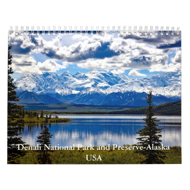 Calendário do Parque Nacional Denali e do Preserve (Capa)