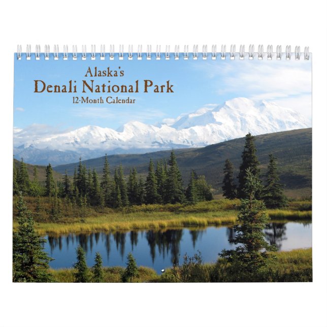 Calendário do parque nacional do Denali de Alaska (Capa)