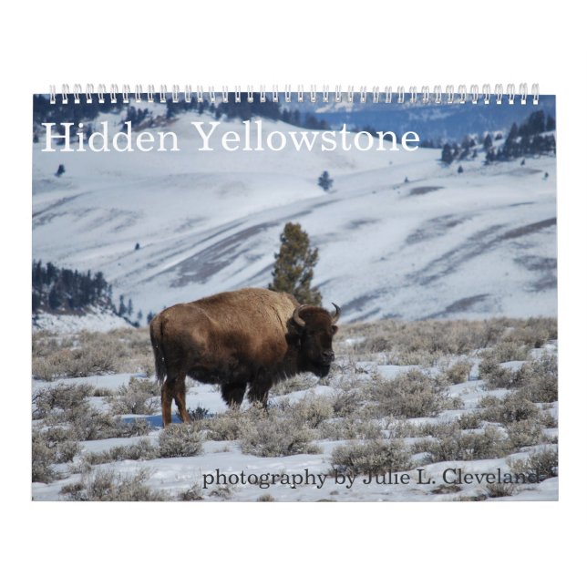 Calendário do Parque Nacional do Yellowstone Ocult (Capa)