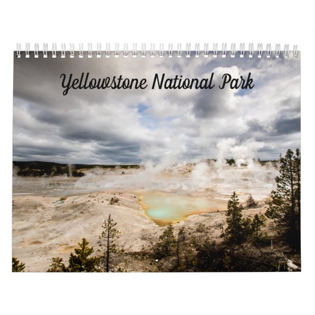 Calendário do Parque Nacional Yellowstone (Capa)