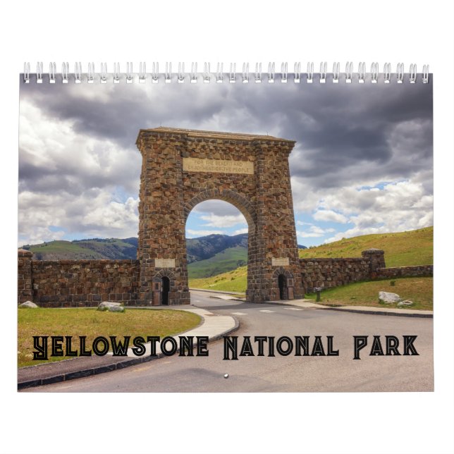 Calendário do Parque Nacional Yellowstone (Capa)