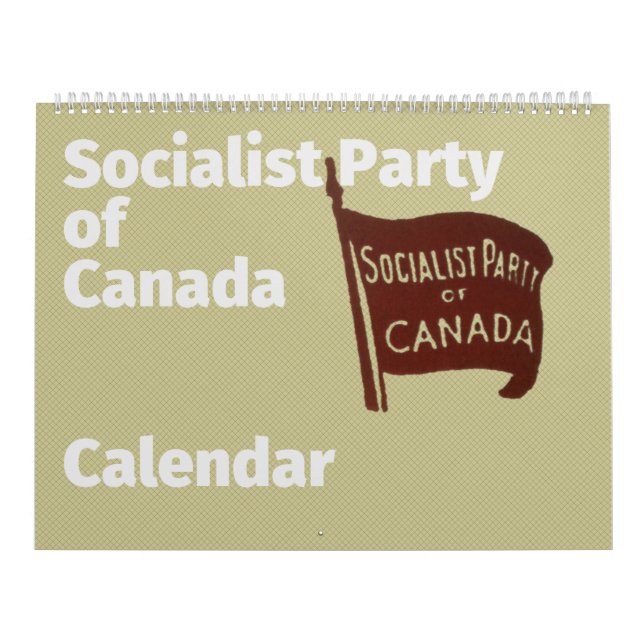 Calendário do Partido Socialista do Canadá (Capa)