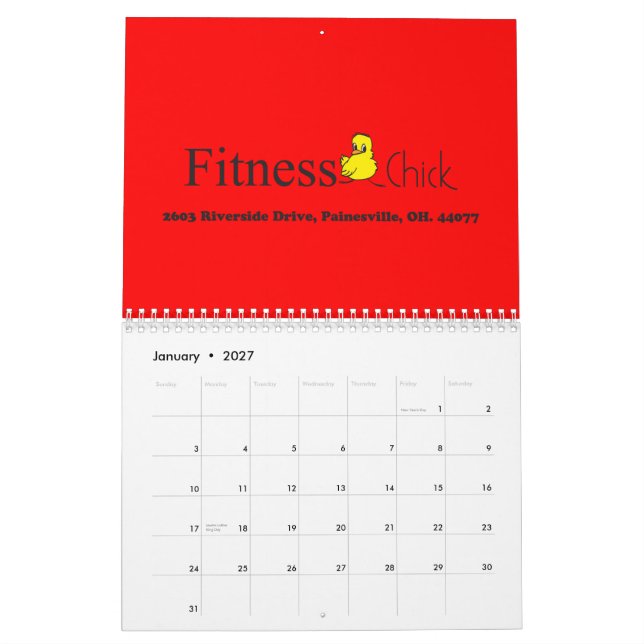 Calendário do pintinho da malhação (Jan 2027)