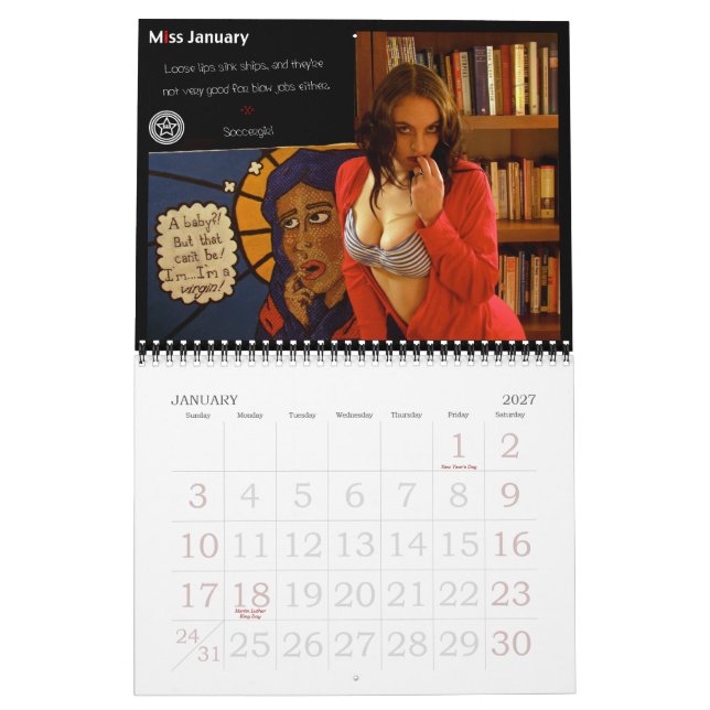 Calendário do pinup do D&D (Jan 2027)