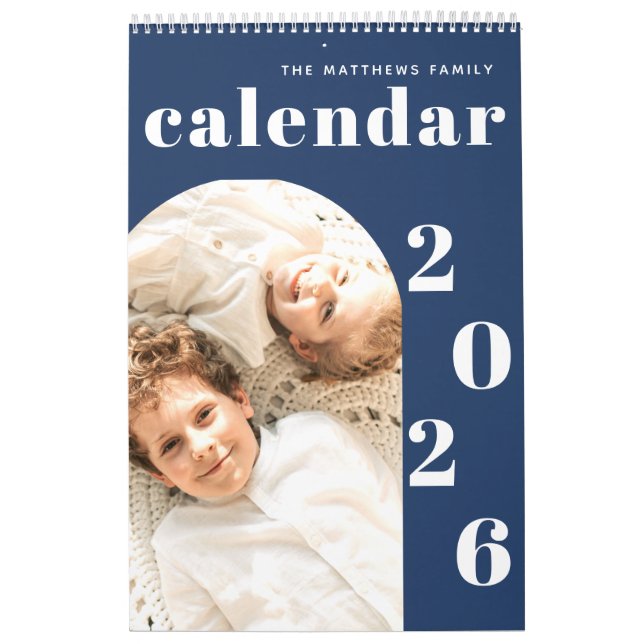 Calendário do Planejador de Fotos Personalizado Mo (Capa)