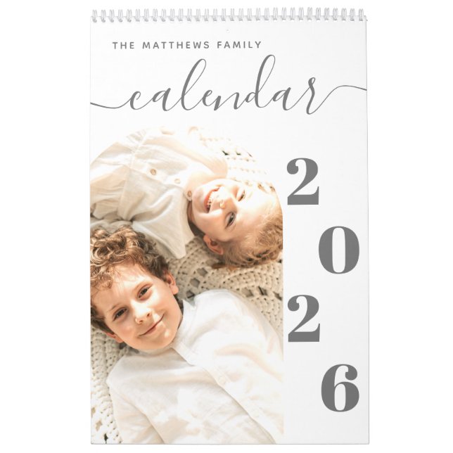 Calendário do Planejador de Fotos Personalizado Mo (Capa)