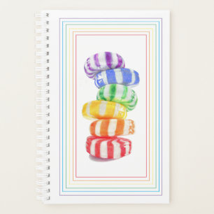 Calendário do Planejador do RAINBOW CANDY 5.5x8.5