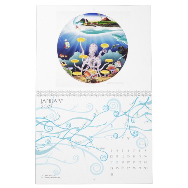 Calendário do polvo (Jan 2027)