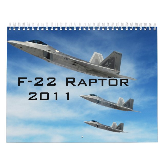 Calendário do Raptor F-22 (Capa)