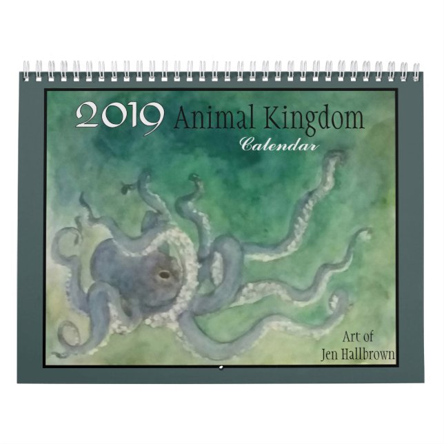 Calendário do reino 2019 animal (Capa)