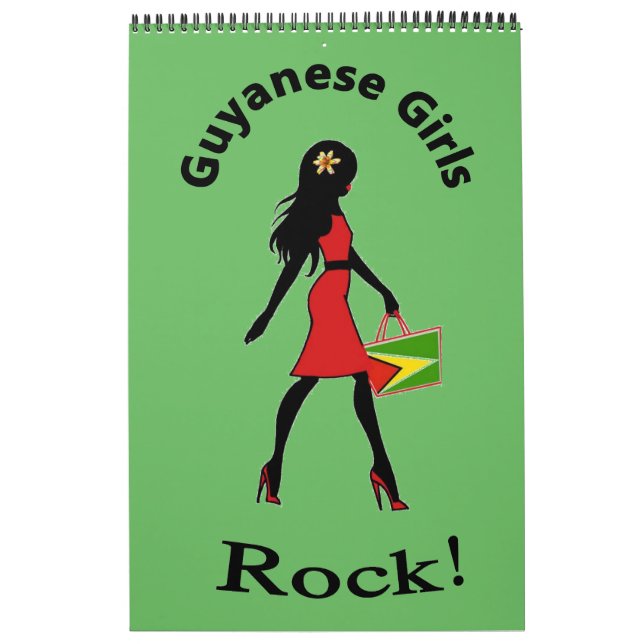 Calendário do Rock das Raparigas da Guiana (Capa)
