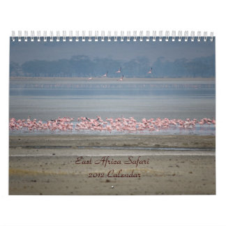 Calendário do safari de East Africa