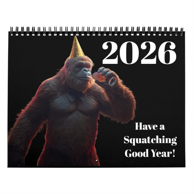 Calendário do Sasquatch Bigfoot (Capa)