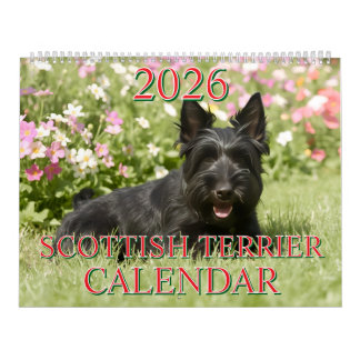CALENDÁRIO DO SCOTTISH TERRIER 2026