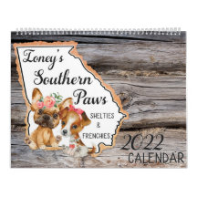 Calendário do Southern Paws 2022 de Ioney