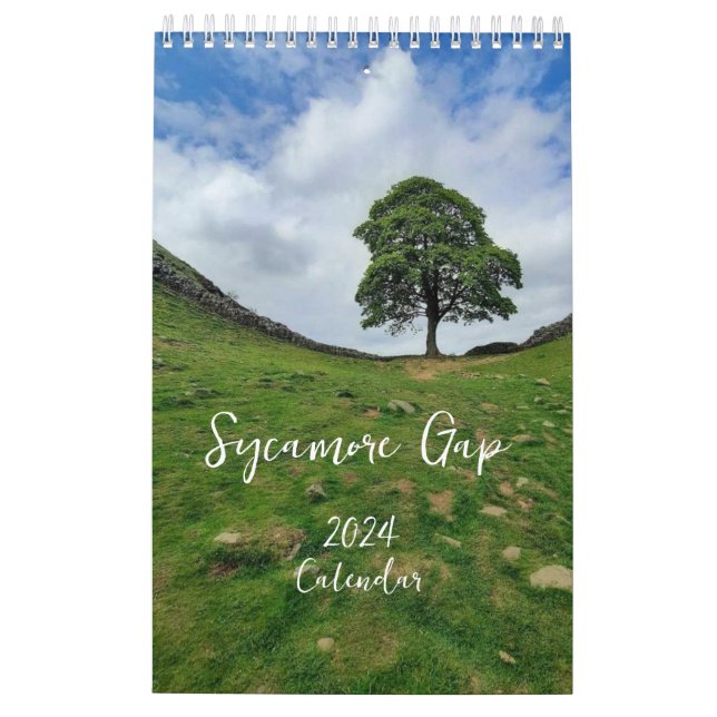 Calendário do Sycamore Gap 2024 (Verso)