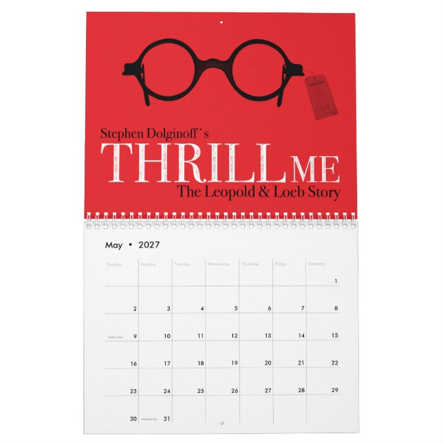 Calendário do THRILL ME (Maio 2027)