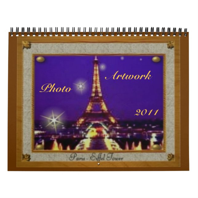 Calendário do Trabalho de arte de Fotografias 2011 (Capa)
