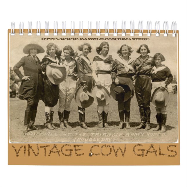 Calendário Do "vaca galões vintage " (Capa)