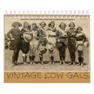 Calendário Do "vaca galões vintage "