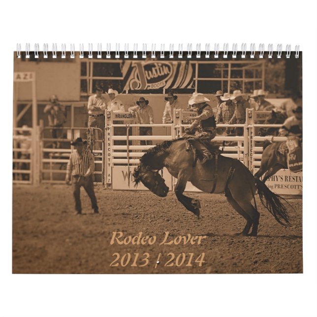 Calendário do vaqueiro do rodeio (Capa)