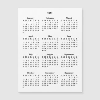 Calendário do Vazio 2021