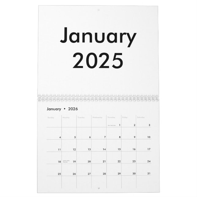 Calendário Do vazio 2025 Com Meses (Jan 2026)