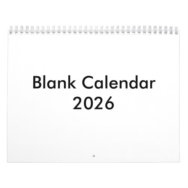 Calendário do vazio 2026 Sem Feriados (Capa)