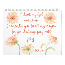 Calendário do verso da bíblia