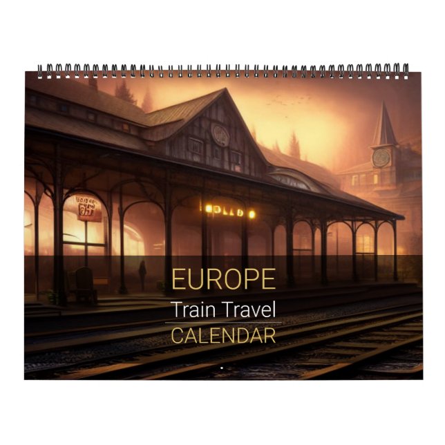 Calendário do Viagem do comboio europeu (Capa)