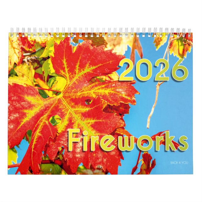Calendário do Vinho 2026 - Fogos de artifício (Capa)