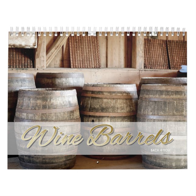 Calendário do Vinho - Barris de Vinho (Capa)