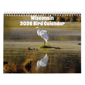 Calendário do Wisconsin Birds 2026