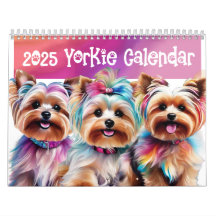 Calendário do Yorkie 2025