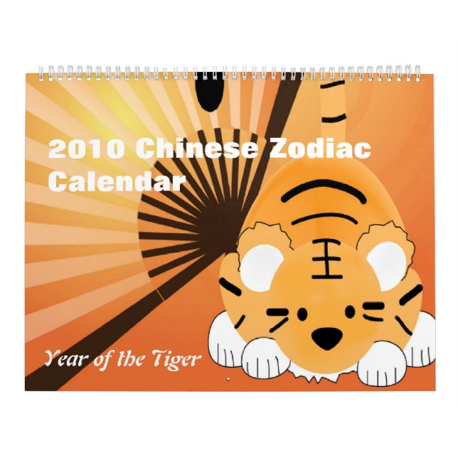 Calendário do Zodíaco Chinês 2010 - Ano do Tigre (Capa)