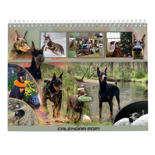 Calendário Dobermantalk 2021 (Verso)
