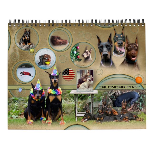 Calendário Dobermantalk 2022 (Verso)