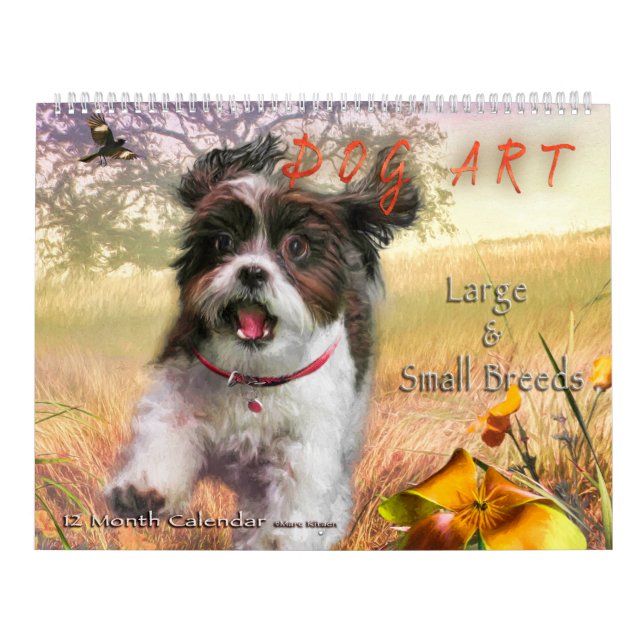 Calendário DOG ART #1 Large & Small Breeds (Capa)