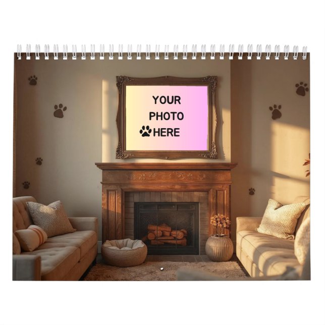 Calendário Dog Photo Custom Pet Calendar 2026 (Capa)