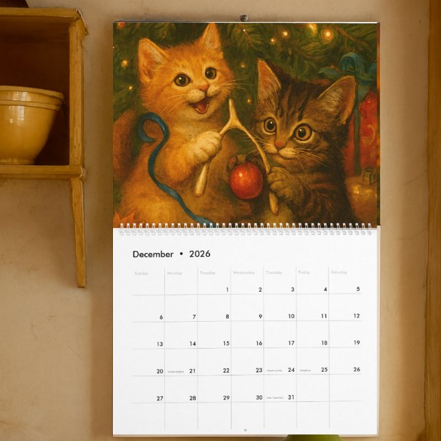 Calendário Dois Gatinhos Fofos (Criador carregado)