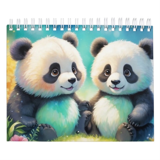 Calendário Dois pequenos pandas (Capa)
