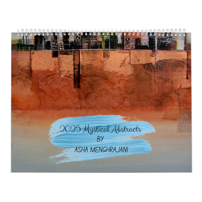 Calendário dos Abstratos de 2025 por Asha Menghraj (Capa)